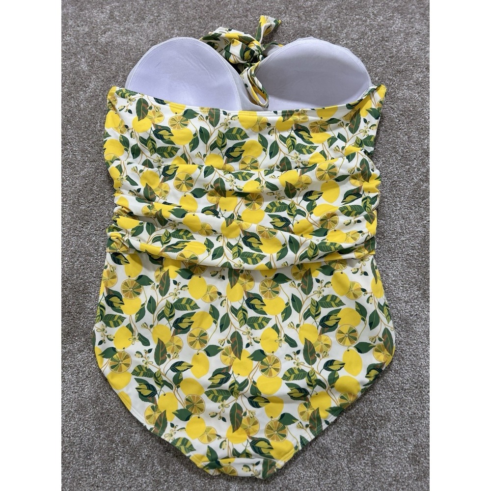 Boden Set Of 2 US 20-22 Long Swimsuits - Lemons & Pineapples Excellent Condition - Picture 8 of 16